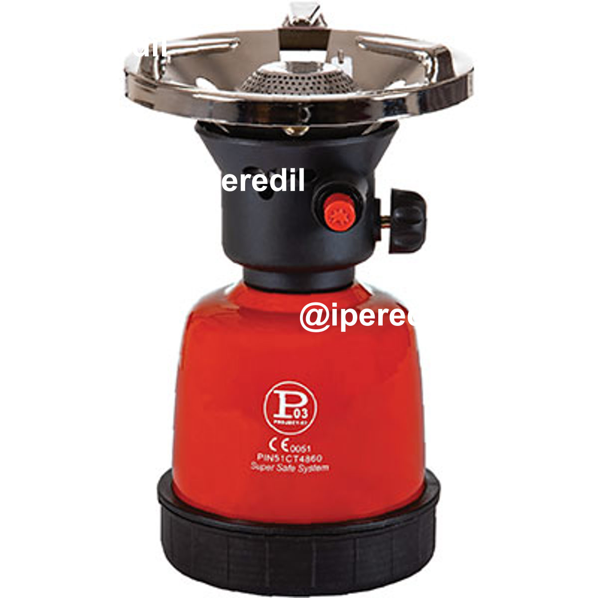 FORNELLO GAS A CARTUCCIA PIEZO PROJECT ACCIAIO VERNICIATO KW 2,2 GR/H 160 COOK 100 P