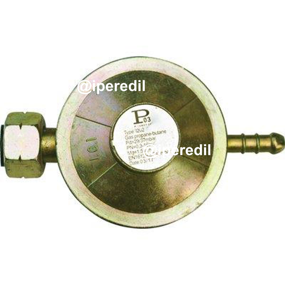 REGOLATORE GAS GPL BP TARATURA FISSA PROJECT KG/H 1 MBAR 29/37 I202
