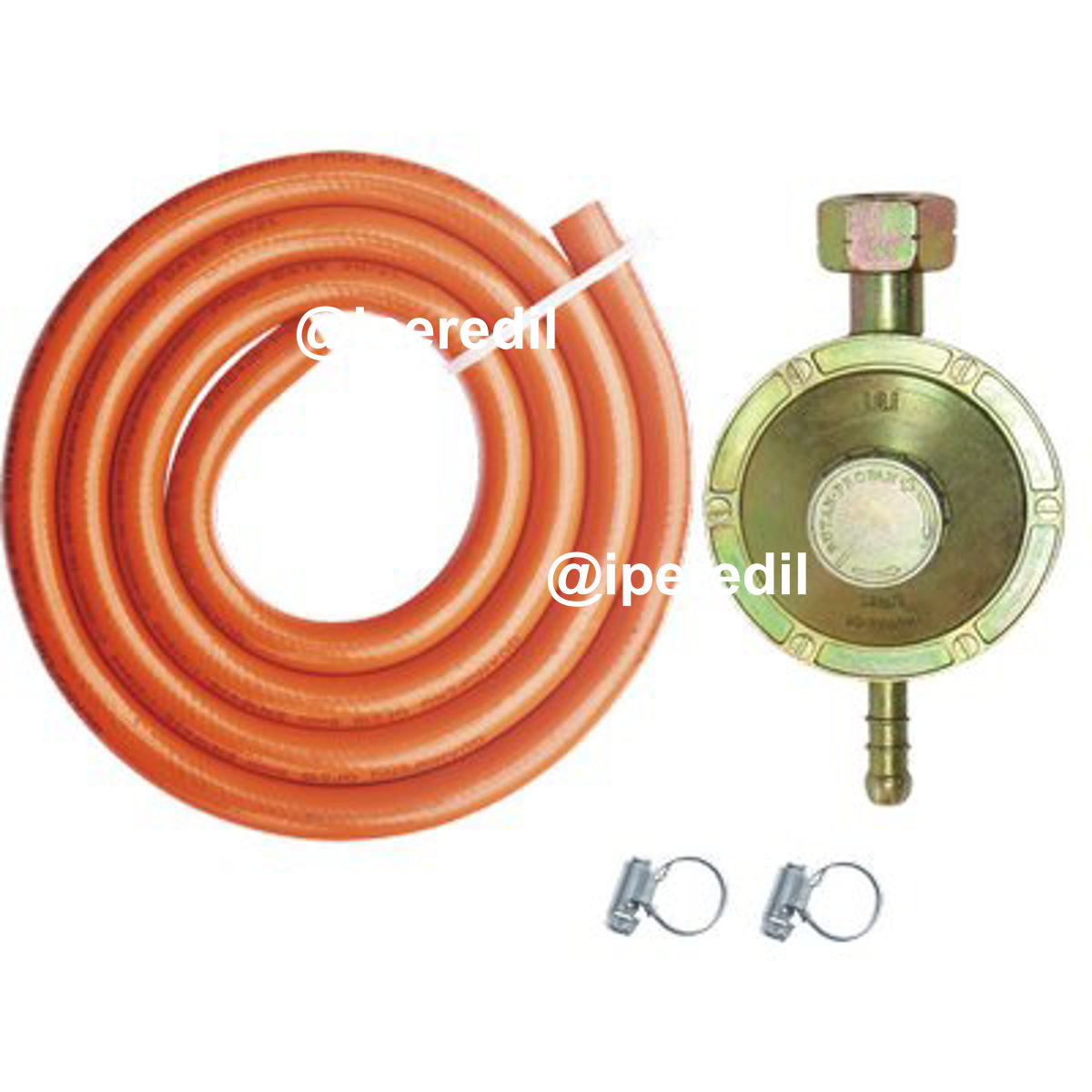 REGOLATORE GAS GPL BP TARATURA VARIAB KIT PROJECT TUBO MT 1,5 + FASCETTE PZ 2