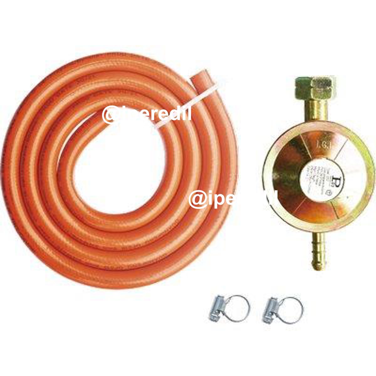 REGOLATORE GAS GPL BP TARATURA FISSA KIT PROJECT TUBO MT 1,5 + FASCETTE PZ 2 - 02533005