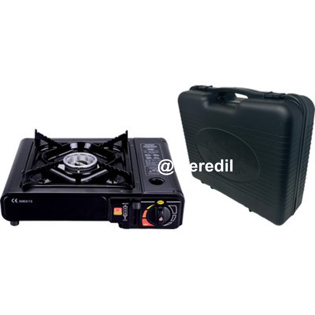 FORNELLO GAS A CARTUCCIA BISTRO EFFE ACCIAIO VERNICIATO BRUCIATORE 1 KW 2,2
