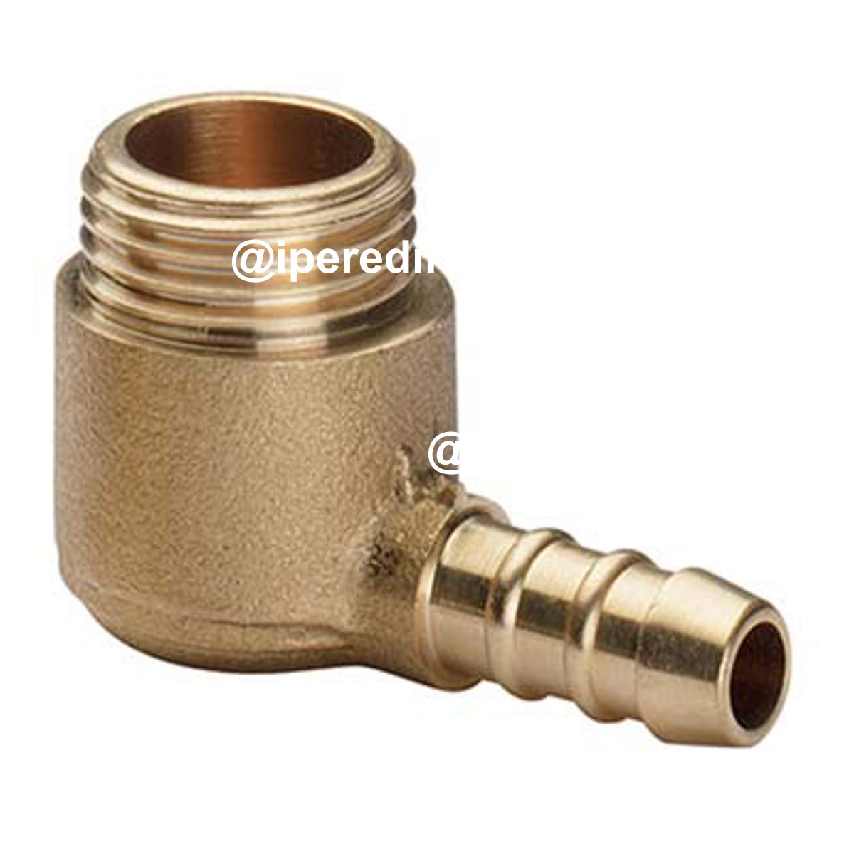 PORTAGOMMA GPL 90° FILETTO MASCHIO OTTONE MM 10 1/2M