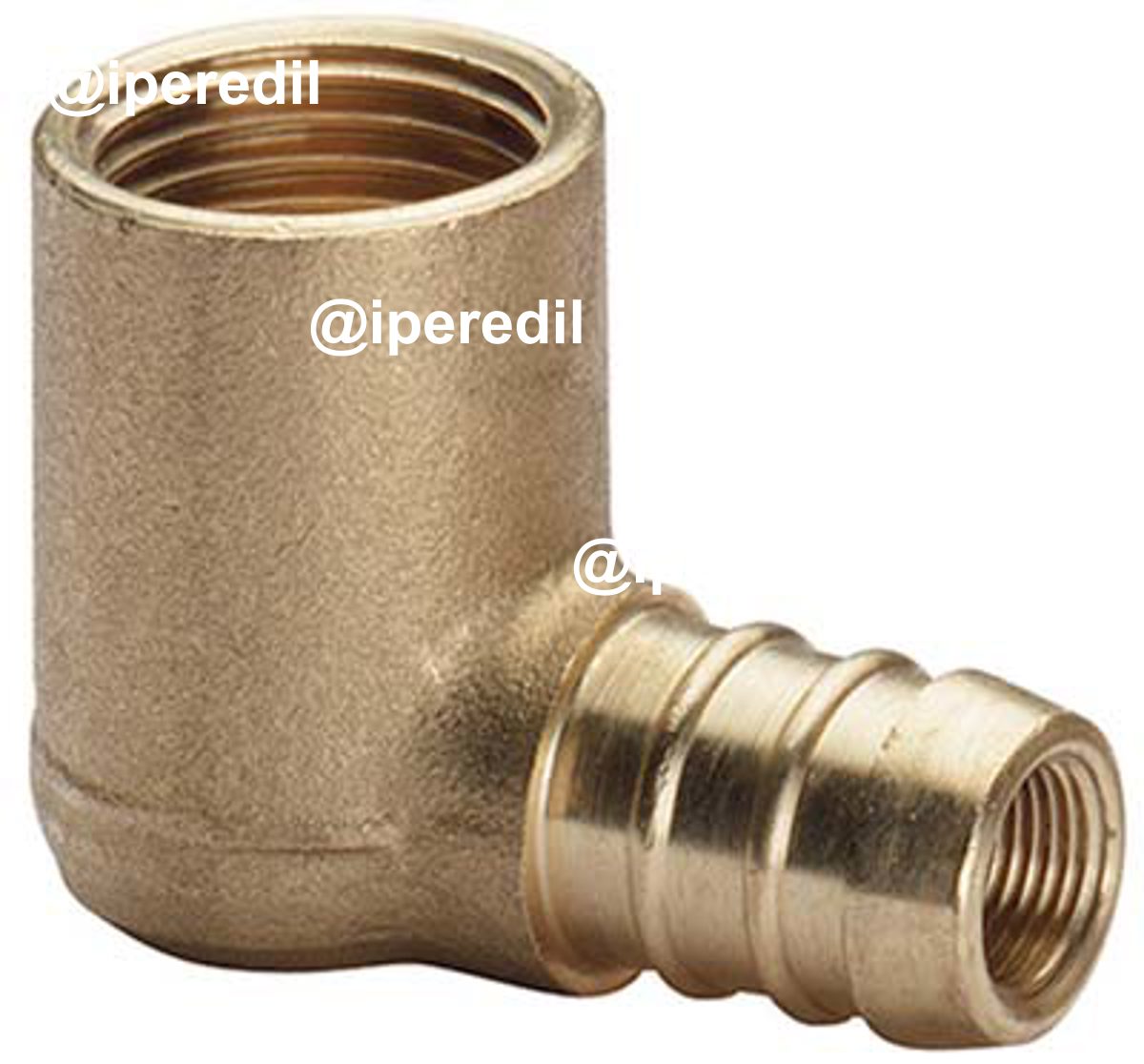 PORTAGOMMA METANO 90° FILETTO FEMMINA OTTONE MM 14 1/2F