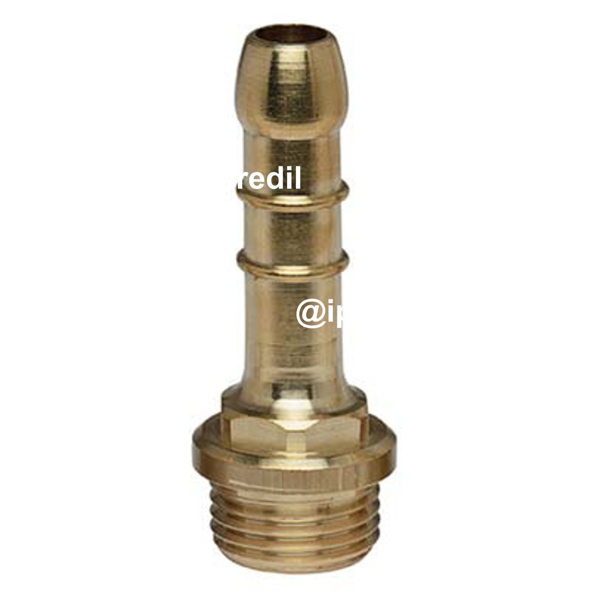 PORTAGOMMA METANO DRITTO FILETTO MASCHIO OTTONE MM 14 1/2M