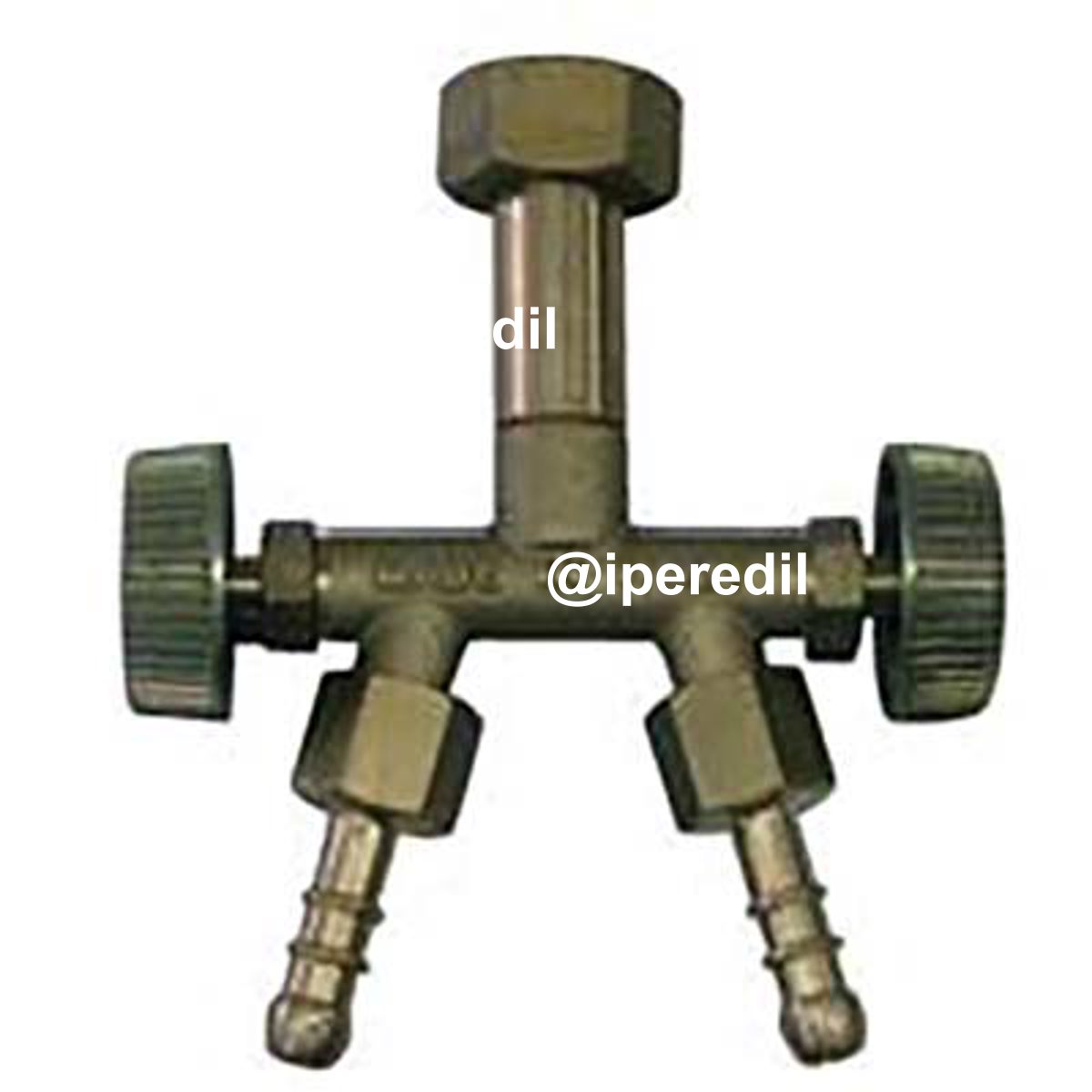 CROCIERA GPL 3 VIE + DADO BOMBOLA + RUBINETTI OTTONE MM 10