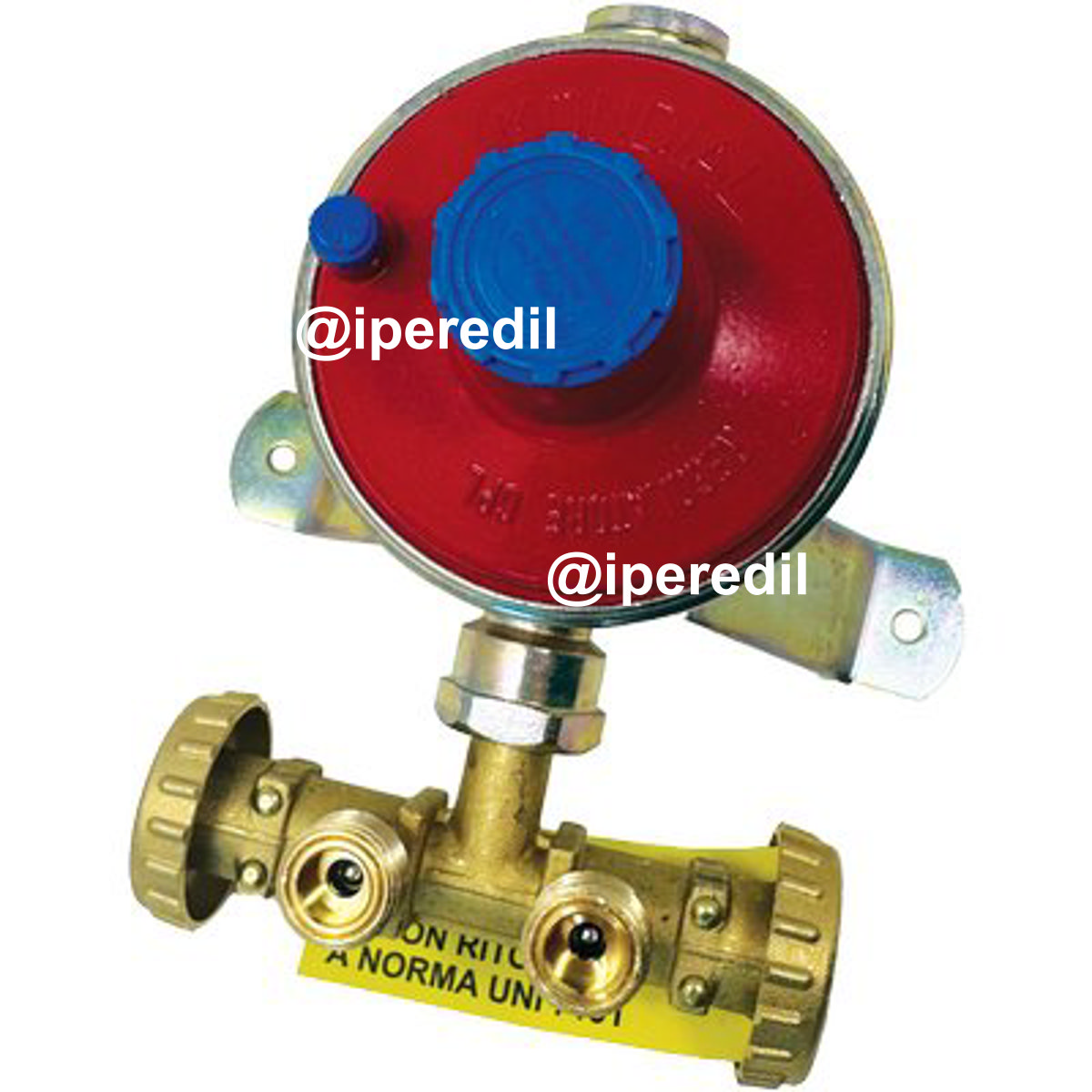 CENTRALINA MINI X 2 BOMBOLE GAS GPL REGOLATORE BP KG/H 10 + STAFFA + TASSELLI