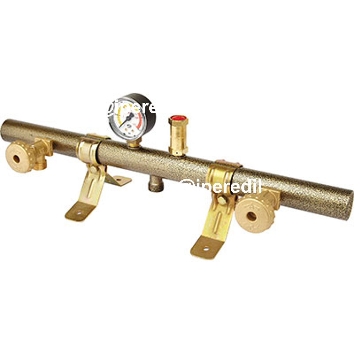 CENTRALINA TUBOLARE X 2 BOMBOLE GAS GPL MANOMETRO + VALVOLA SICUREZZA