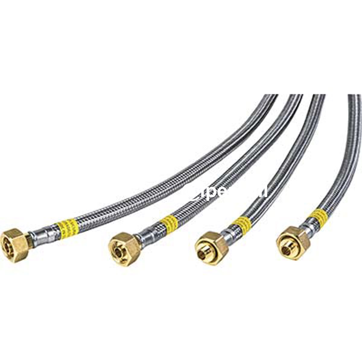 TUBO GAS TRECCIA X CENTRALIN SICURGAS NGDN8 PARIGI INOX 304 1/2F CM 50