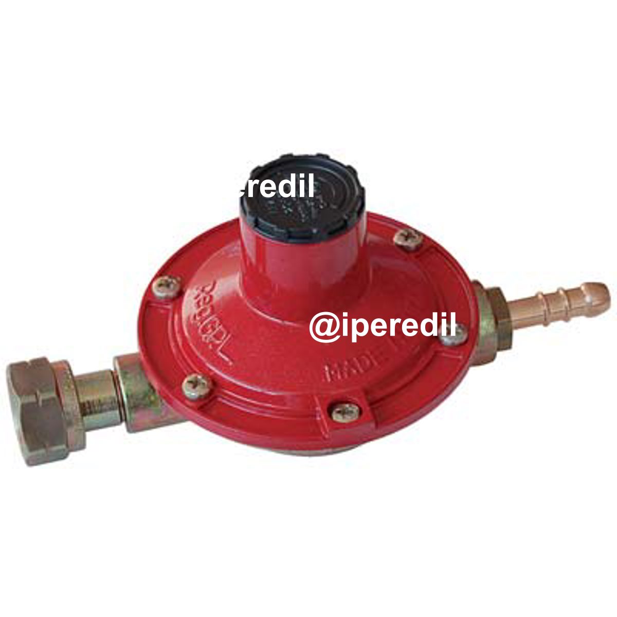 REGOLATORE GAS GPL BP TARATURA VARIABILE INTERNA KG/H 4 MBAR 20/60 + PORTAGOMMA GPL