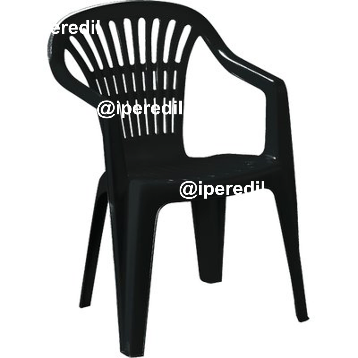 SEDIA SCILLA + BRACCIOLI PROGARDEN PP ANTRACITE CM 54X53 H.CM 80 - 02600259
