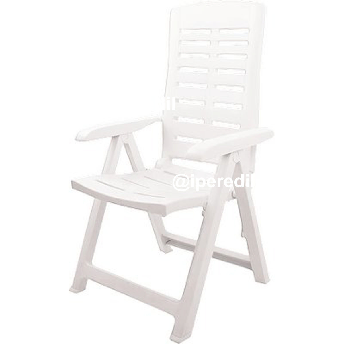 POLTRONA PIEGHEVOLE YUMA PROGARDEN PP BIANCO CM 60X61 H.CM 109