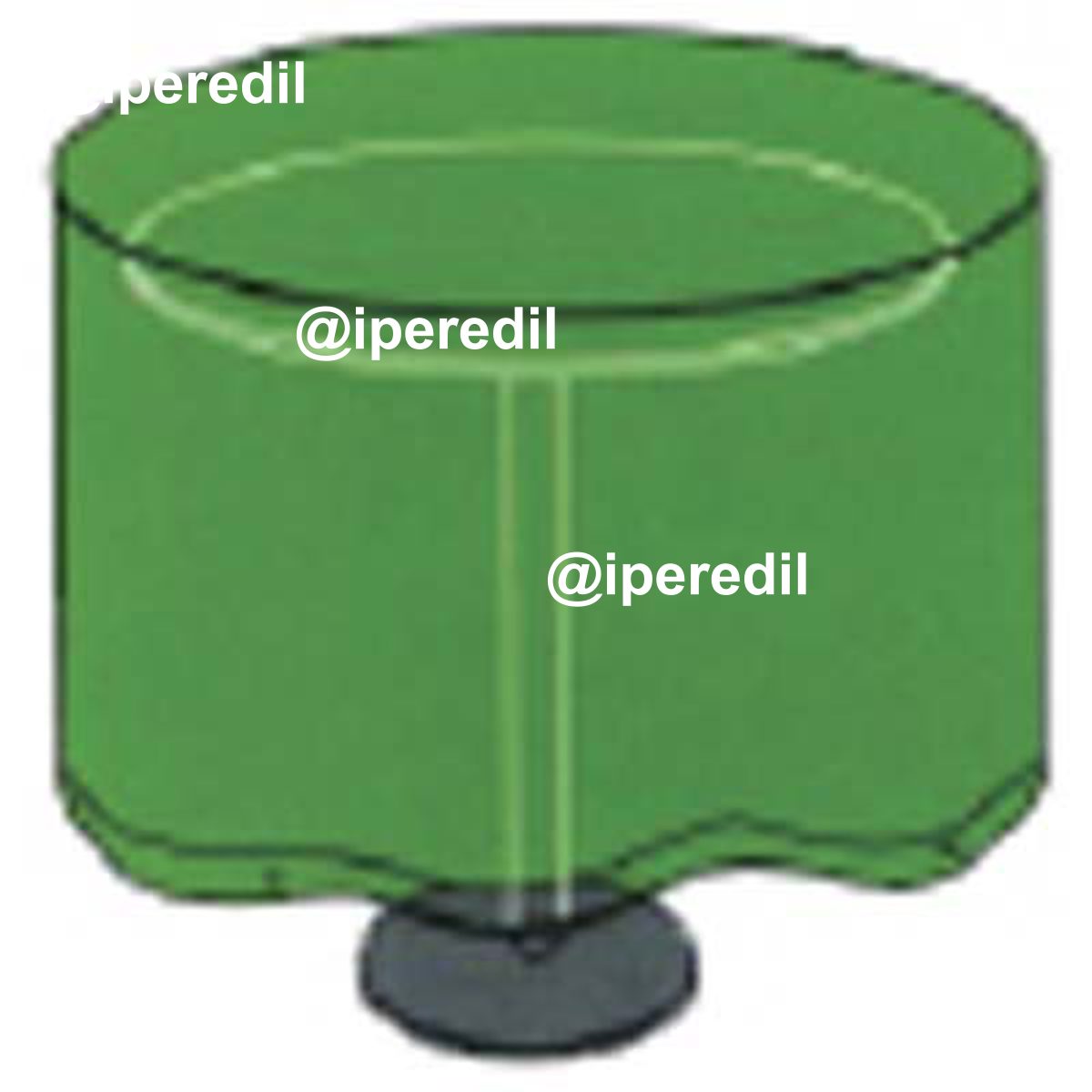 COPERTURA PESANTE X TAVOLO DOMUS PE VERDE CM 120 H.CM 90 - 02612931