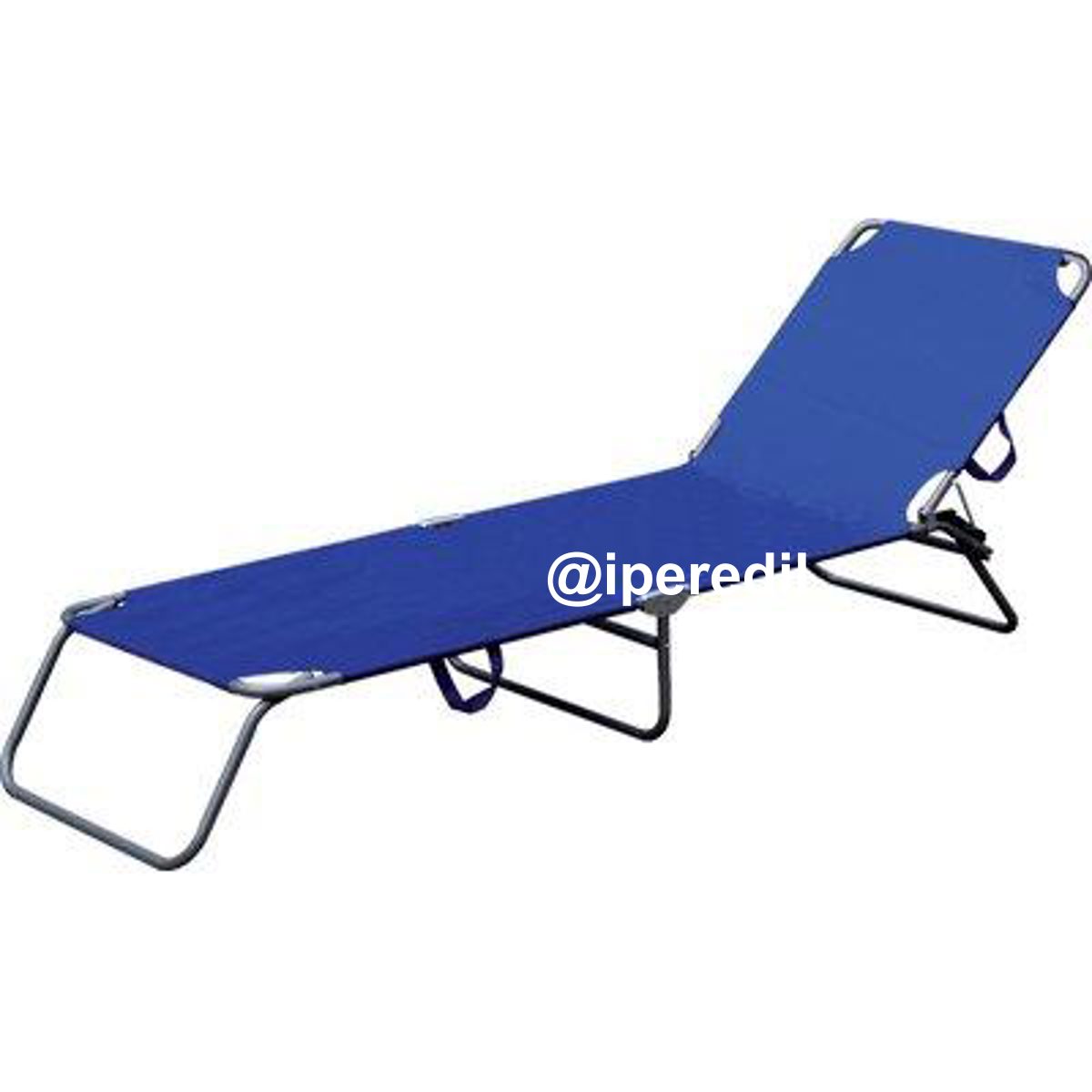 LETTINO SAND DOMUS ACCIAIO/POLY BLU CM 58X190 H.CM 27