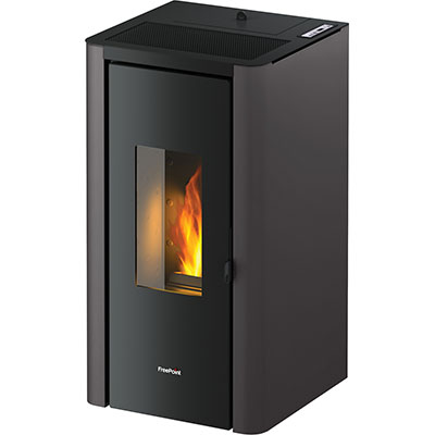 STUFA PELLET INDIGO EVO 7 FREEPOINT ANTRACITE KW 7 MM 465X455 H.MM 895