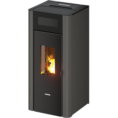 STUFA PELLET AMARANTO 9 FREEPOINT ANTRACITE KW 9 MM 477X457 H.MM 1001