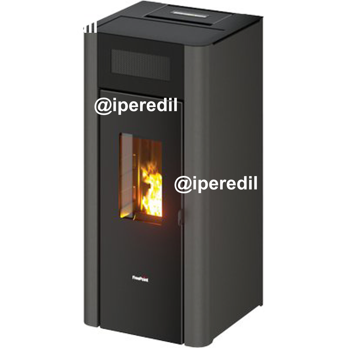 STUFA PELLET AMARANTO 9 FREEPOINT ANTRACITE KW 9 MM 477X457 H.MM 1001