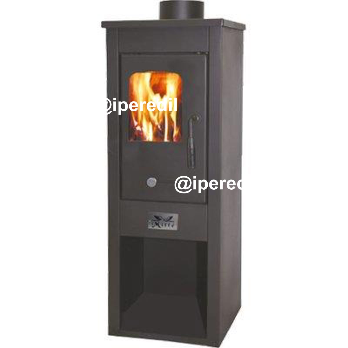 STUFA LEGNA ERA MILLE NERO KW 6,8 MM 330X350 H.MM 940 - 02632491