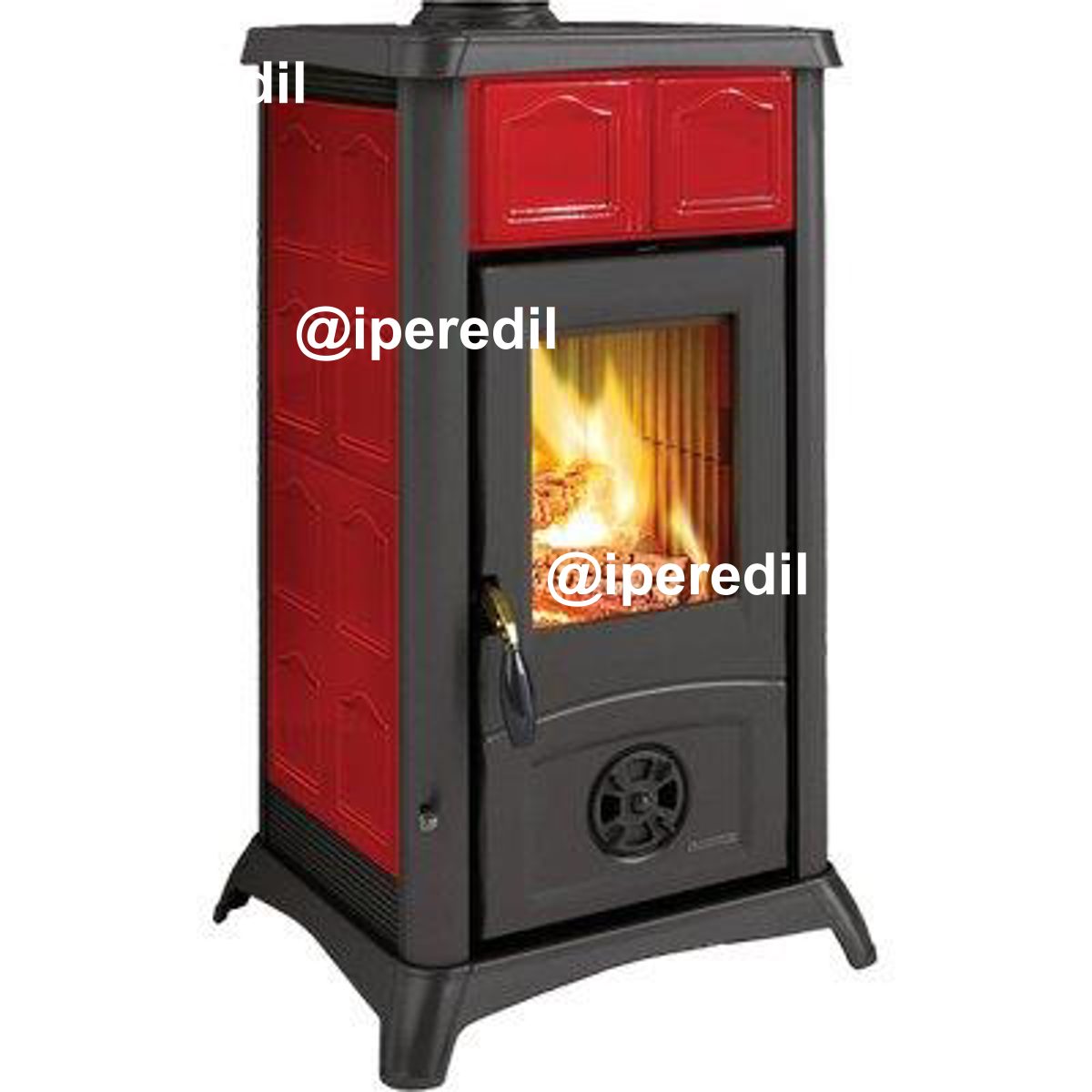 STUFA LEGNA GEMMA LA NORDICA BORDEAUX KW 6 MM 460X495 H.MM 840 - 02632526