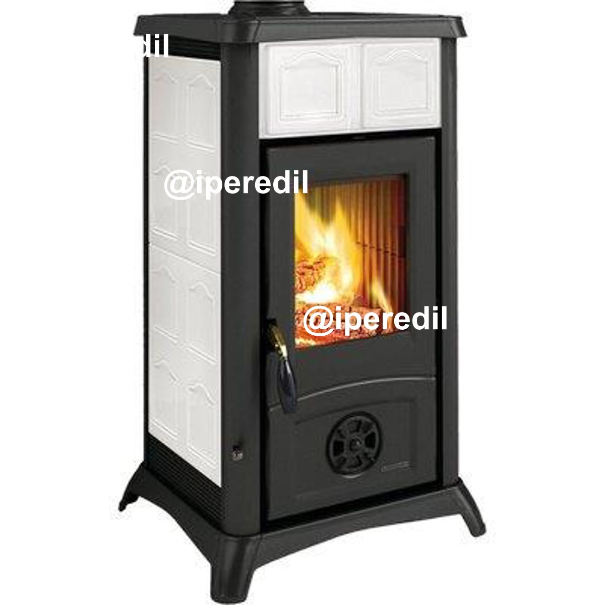 STUFA LEGNA GEMMA LA NORDICA BIANCO KW 6 MM 460X495 H.MM 840 - 02632527