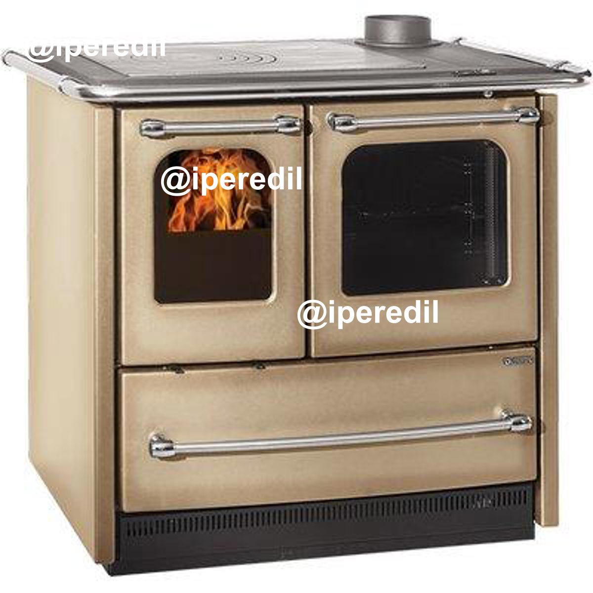 CUCINA LEGNA SOVRANA EASY EVO 2.0 LA NORDICA CAPPUCCINO KW 7,5 MM 964X641 H.MM 848 - 02632558