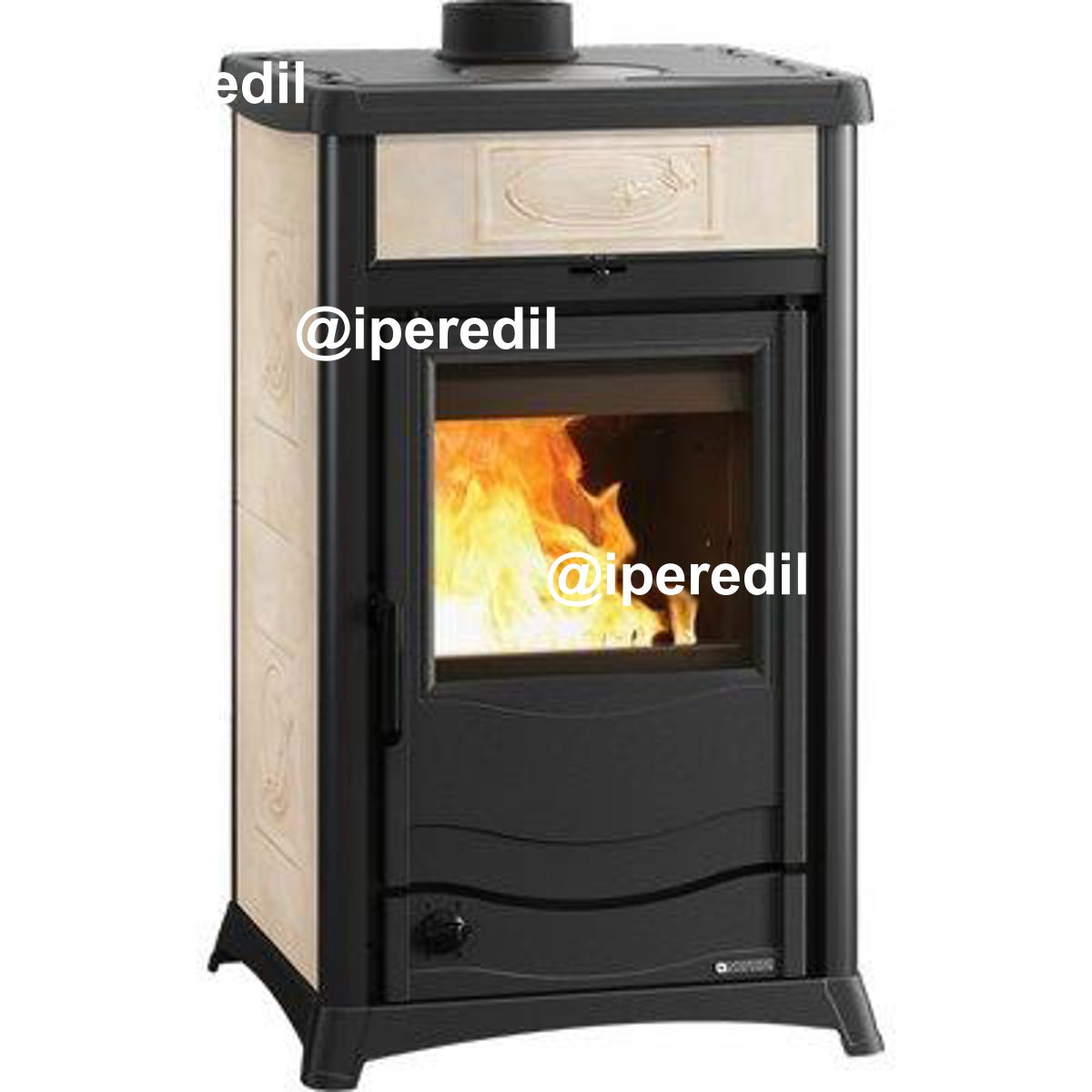 TERMO STUFA LEGNA ROSSELLA DSA LA NORDICA PANNA KW 11,1 MM 559X533 H.MM 915