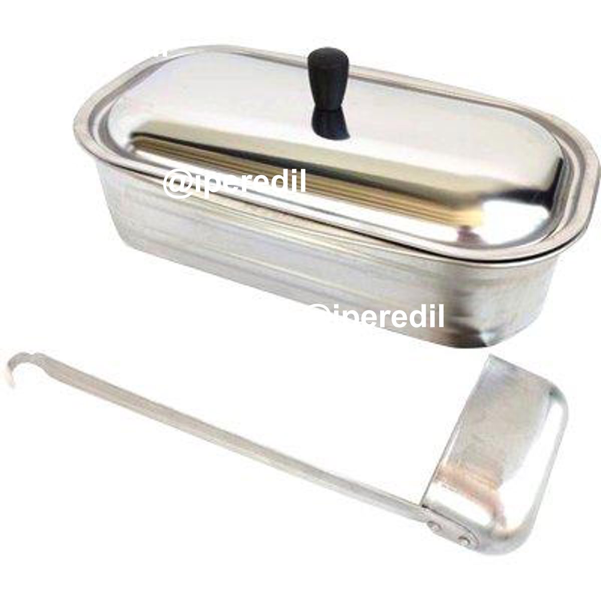 VASCHETTA + MESTOLO X CUCINA A LEGNA LA NORDICA INOX CUCINA 3,5