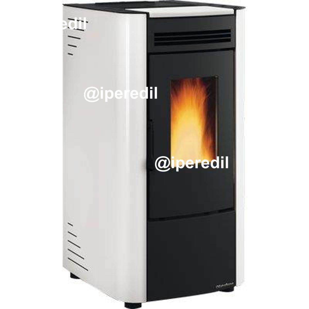 STUFA PELLET KETTY EVO 2.0 EXTRAFLAME BIANCO KW 6,5 MM 456X507 H.MM 884