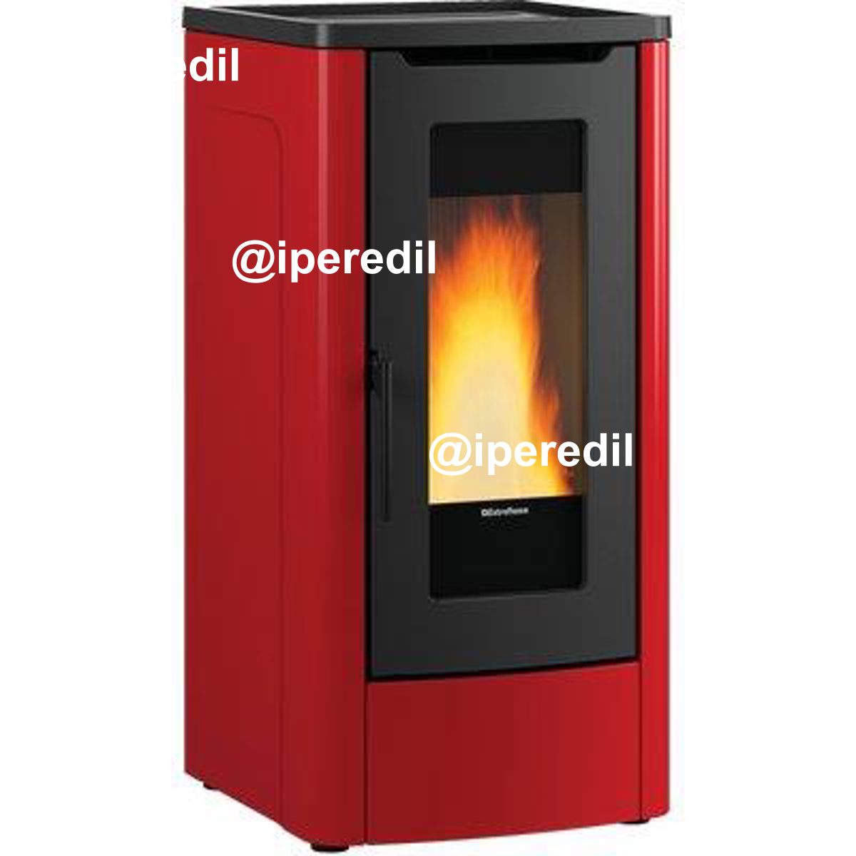 STUFA PELLET DAHIANA PLUS VFS EXTRAFLAME BORDEAUX KW 10 CANALIZZATA MM 525X602 H.MM 1080