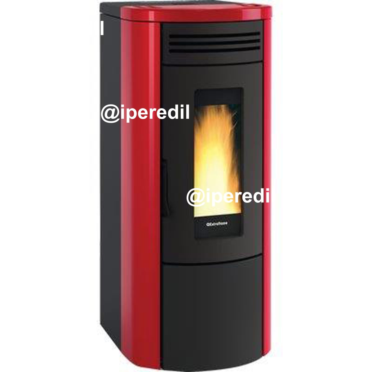 TERMO STUFA PELLET COSTANZA IDRO EXTRAFLAME BORDEAUX KW 17 MM 495X593 H.MM 1153
