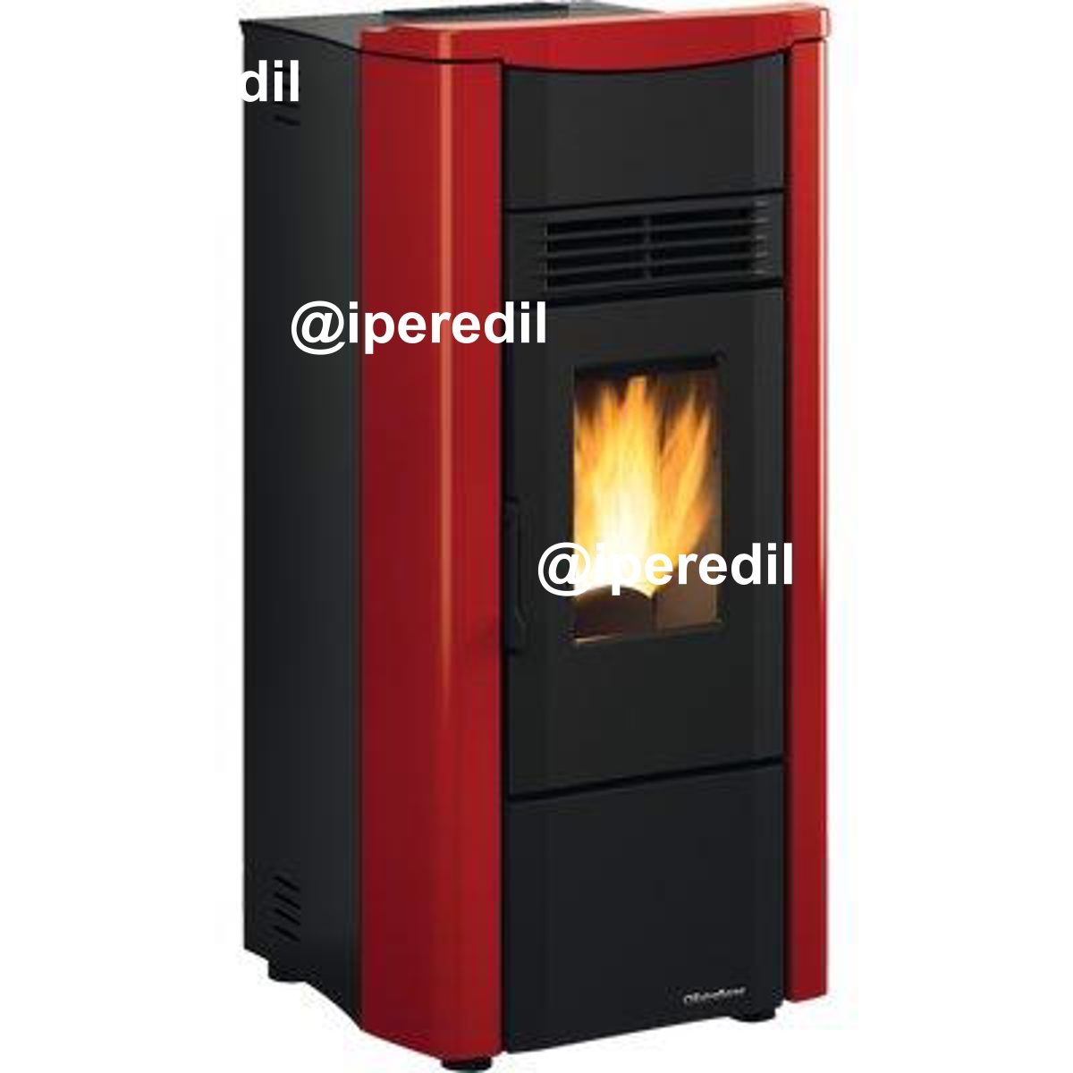 STUFA PELLET GIUSY PLUS EVO 2.0 EXTRAFLAME BORDEAUX KW 7,5 CANALIZZATA MM 498X504 H.MM 1022 - 02632832
