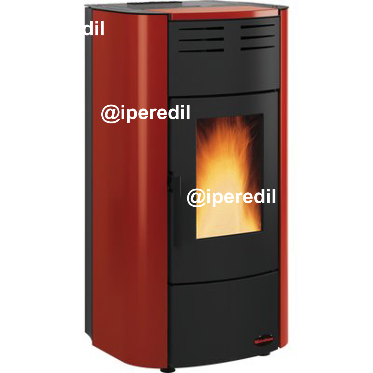 TERMO STUFA PELLET RAFFAELLA IDRO H15 EXTRAFLAME BORDEAUX KW 18,1 MM 633X626 H.MM 1176 - 02632837