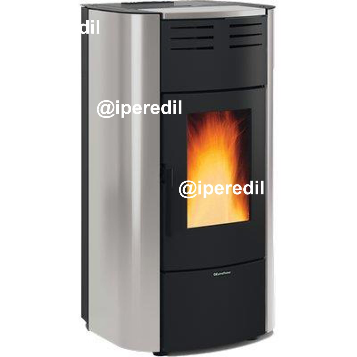 TERMO STUFA PELLET RAFFAELLA IDRO H18 EXTRAFLAME GRIGIO KW 21,7 MM 633X626 H.MM 1176
