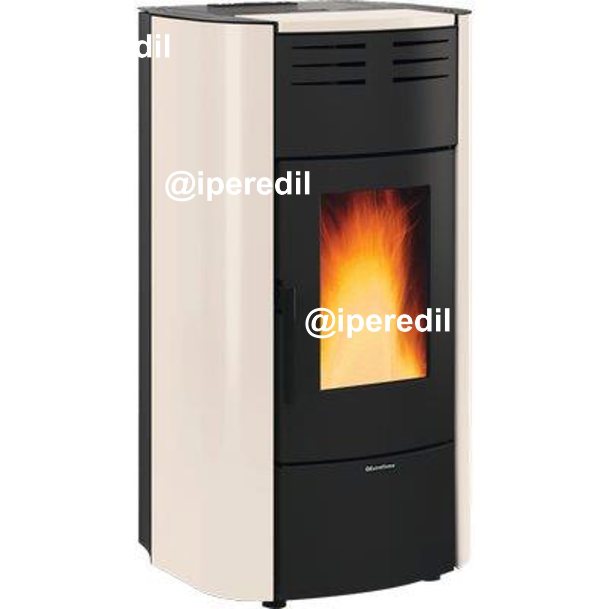 TERMO STUFA PELLET RAFFAELLA IDRO H18 EXTRAFLAME AVORIO KW 21,7 MM 633X626 H.MM 1176