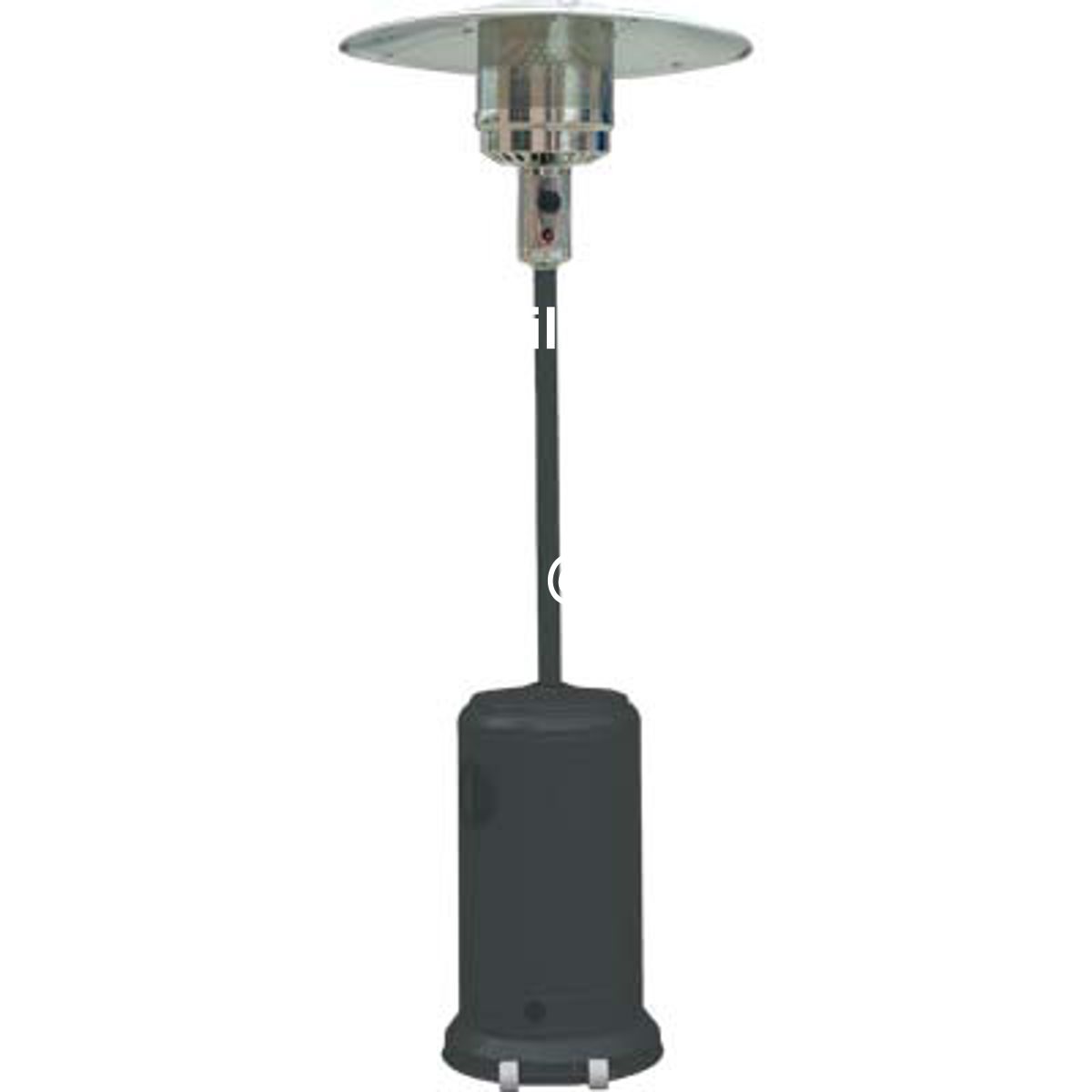 STUFA GAS GPL A FUNGO + RUOTE DOMUS GRIGIO KW 5/12