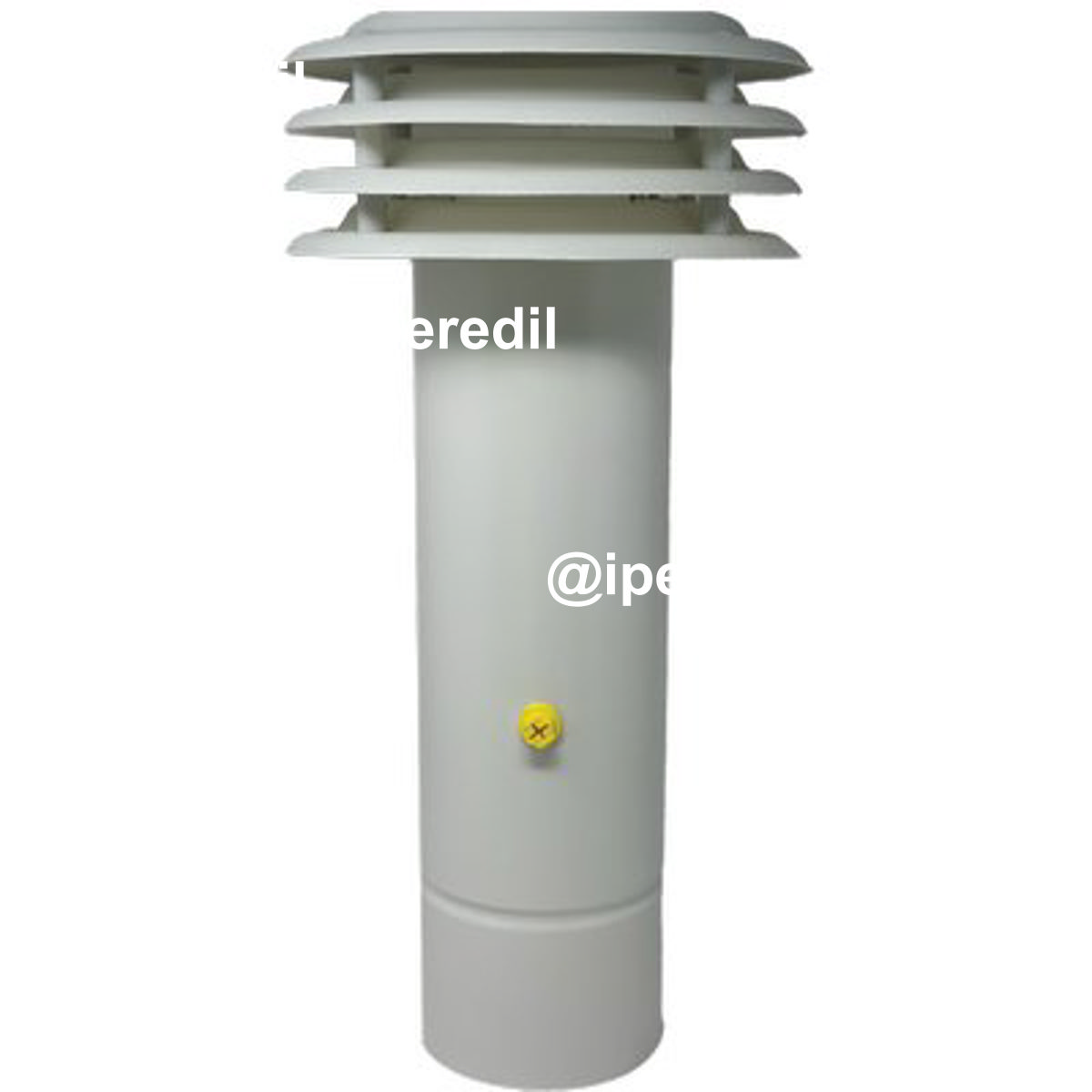 ESALATORE FUMI LAMIERA VERNICIATA BIANCA D. CM 13