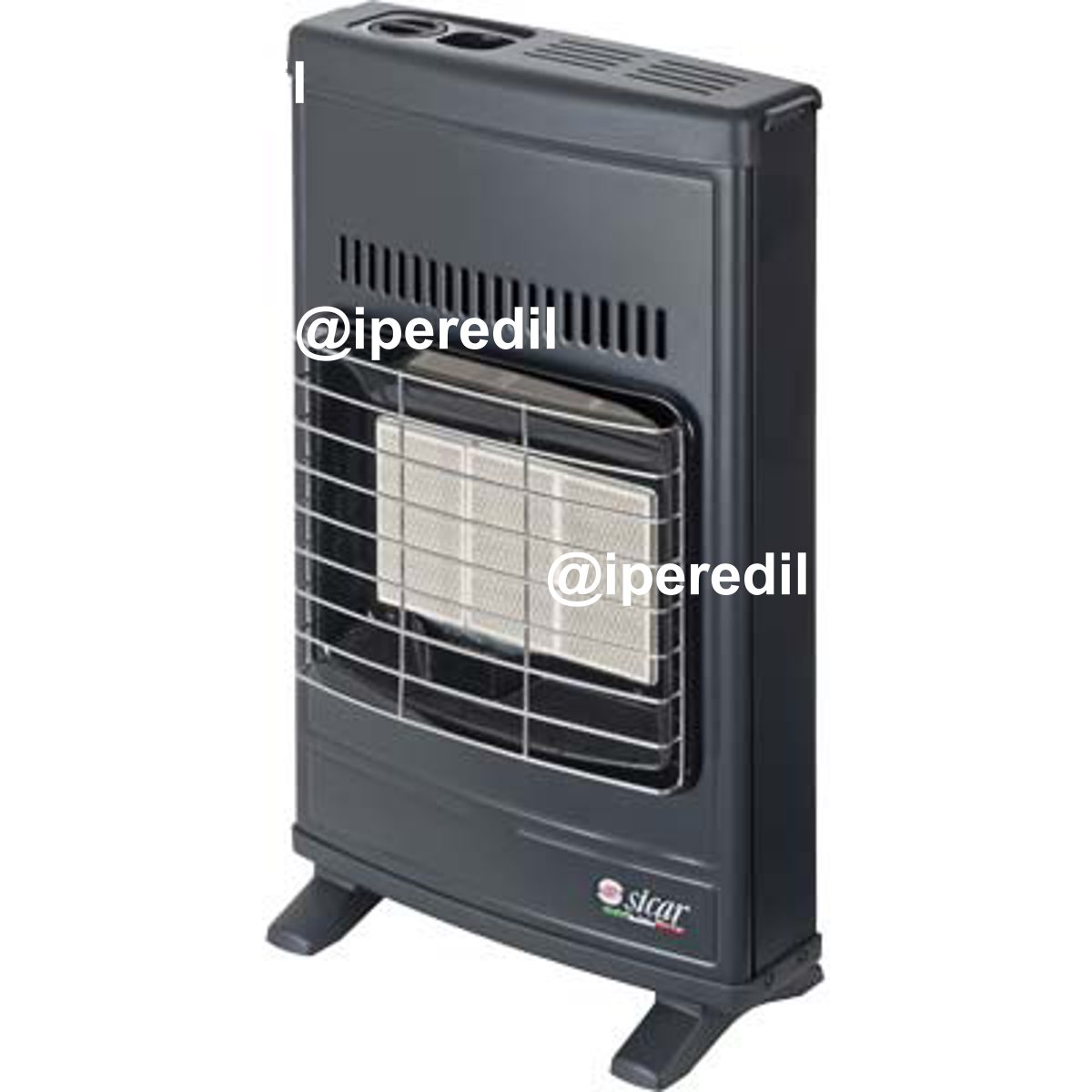STUFA GAS METANO INFRAROSSI A PARETE ECO 42T SICAR GRIGIO VENTILATA WATT 4200 CM 43X15 H.CM 64 - 02637096