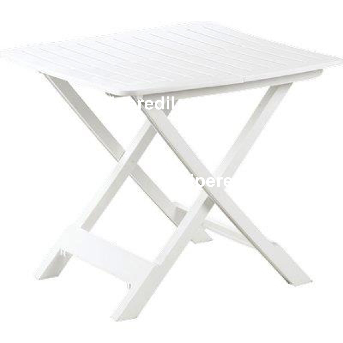 TAVOLO TEVERE PROGARDEN PP BIANCO CM 80X72 H.CM 70