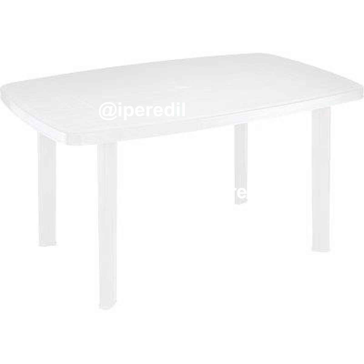 TAVOLO FARO PROGARDEN PP BIANCO CM 137X85 H.CM 72