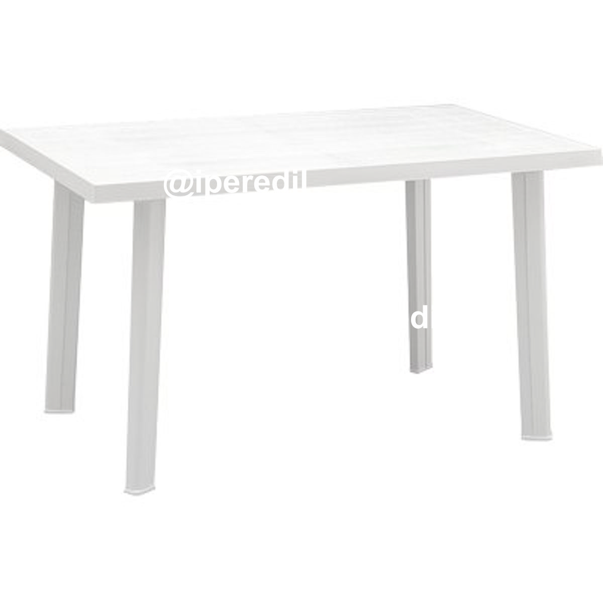 TAVOLO VELO PROGARDEN PP BIANCO CM 126X76 H.CM 72