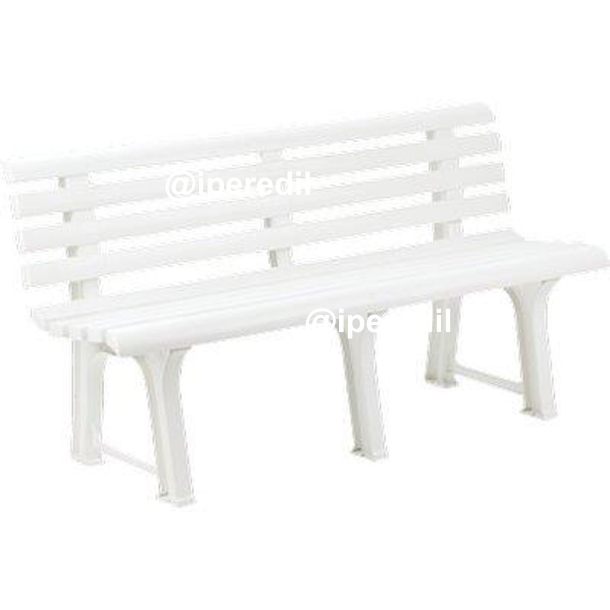 PANCHINA ORCHIDEA PROGARDEN PP BIANCO CM 145X49 H.CM 74
