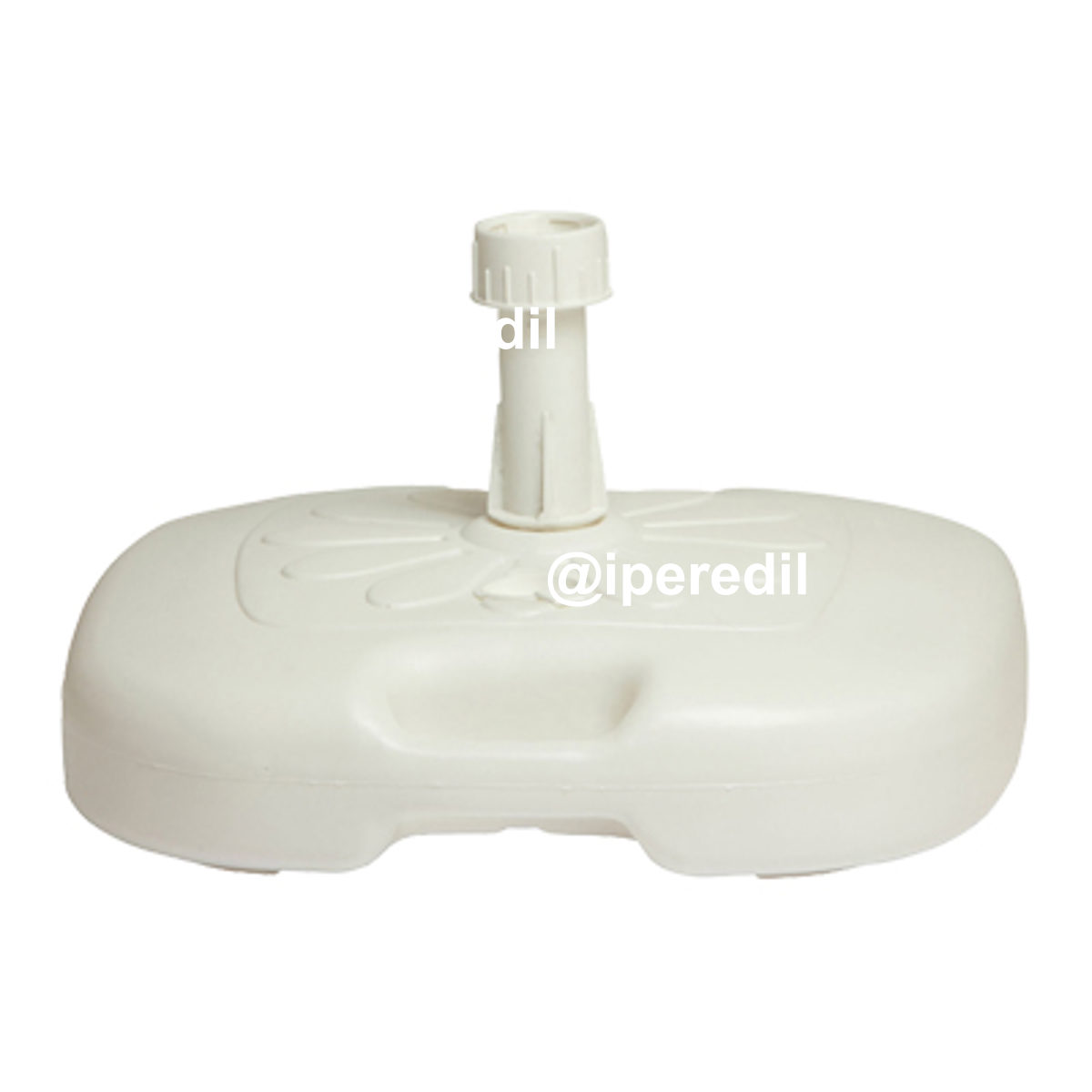 BASE X OMBRELLONE PEHD MEDIUM BIANCO CM 45X45 F.MM 22/35