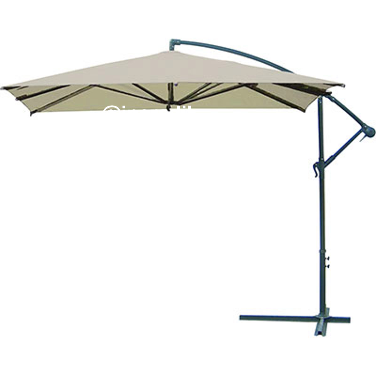 OMBRELLONE PALO LATERALE BANANA DOMUS ACCIAIO/POLY ECRU MM 48 MT 3X3