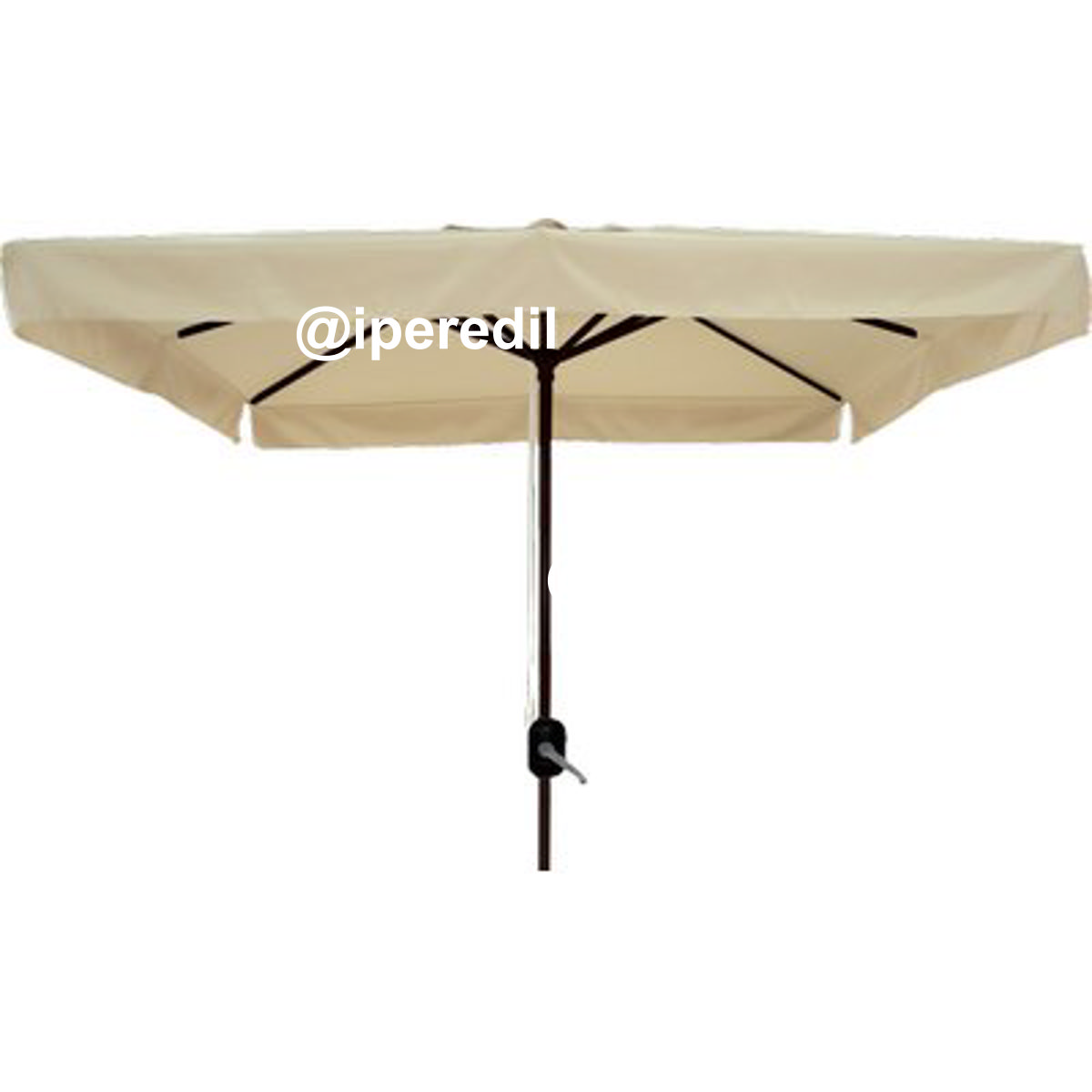OMBRELLONE PALO CENTRALE CLASSIC DOMUS ALLUMINIO/POLY ECRU MM 48 MT 2X3