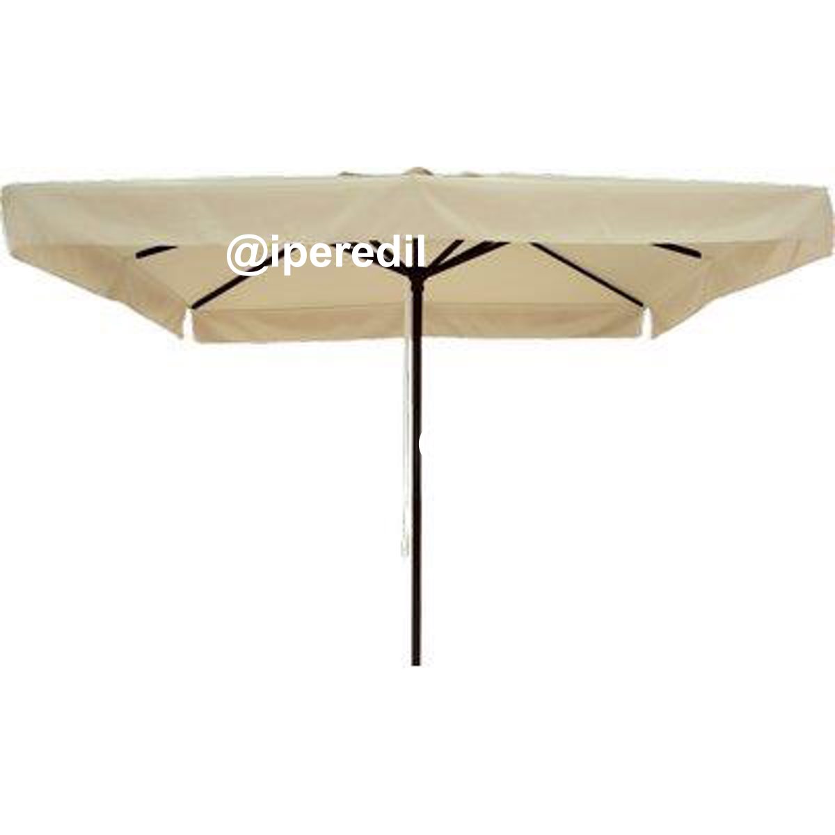 OMBRELLONE PALO CENTRALE CLASSIC DOMUS ALLUMINIO/POLY ECRU MM 48 MT 3X3