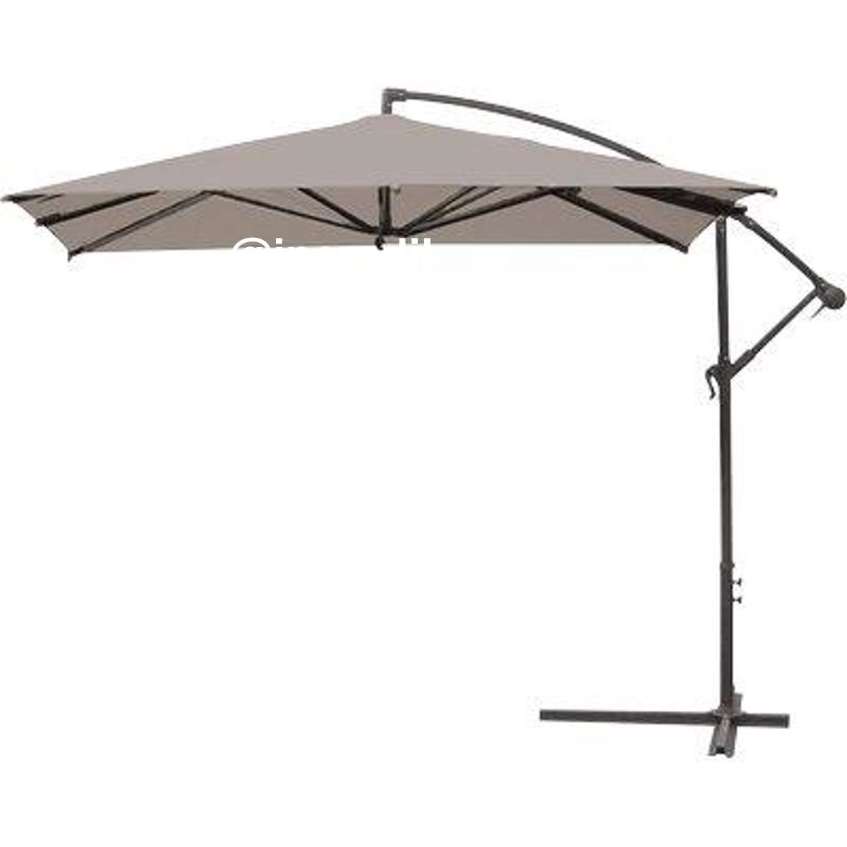 OMBRELLONE PALO LATERALE BANANA DOMUS ACCIAIO/POLY TORTORA MM 48 MT 3X3