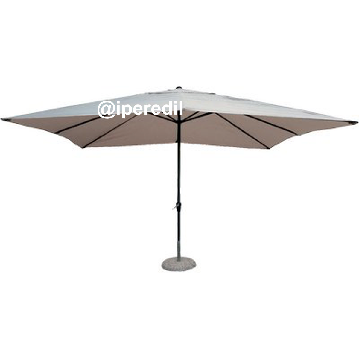 OMBRELLONE PALO CENTRALE CLASSIC ALLUMINIO/POLY ECRU MM 48 MT 3X3