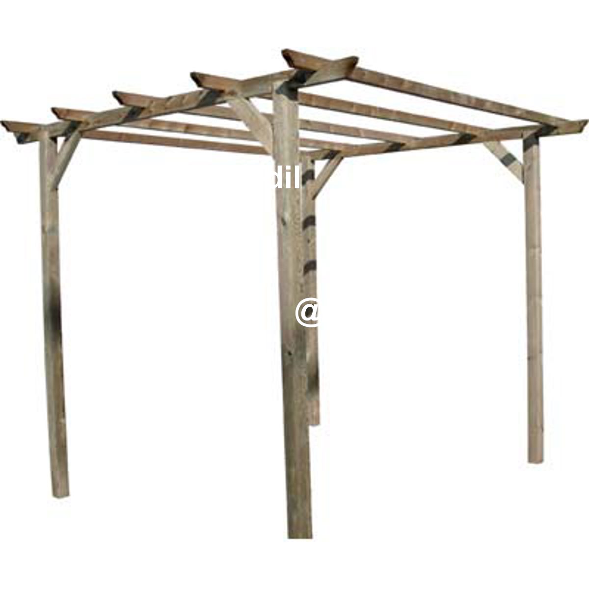 PERGOLA LEGNO EURO DOMUS PINO IMPREGNATO MT 3X3 H.MT 2,5