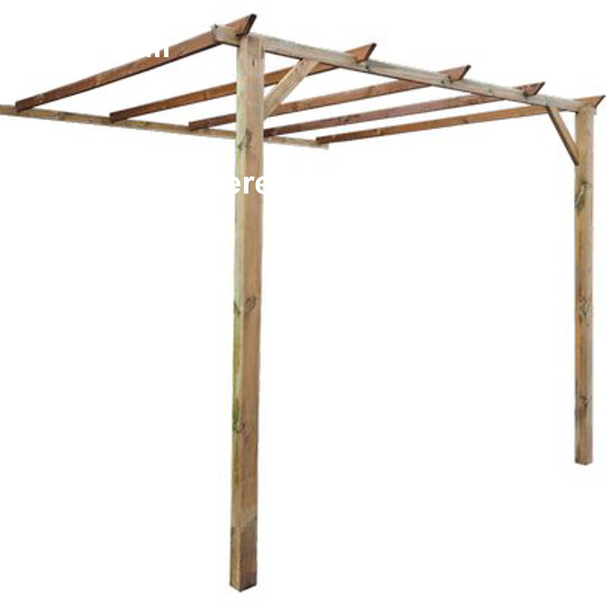 PERGOLA A MURO LEGNO EURO DOMUS PINO IMPREGNATO MT 2,8X3 H.MT 2,3