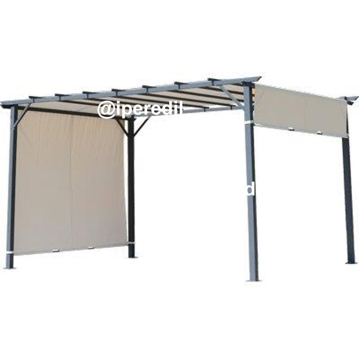 PERGOLA CAIRO DOMUS ACCIAIO/POLY MT 3X4
