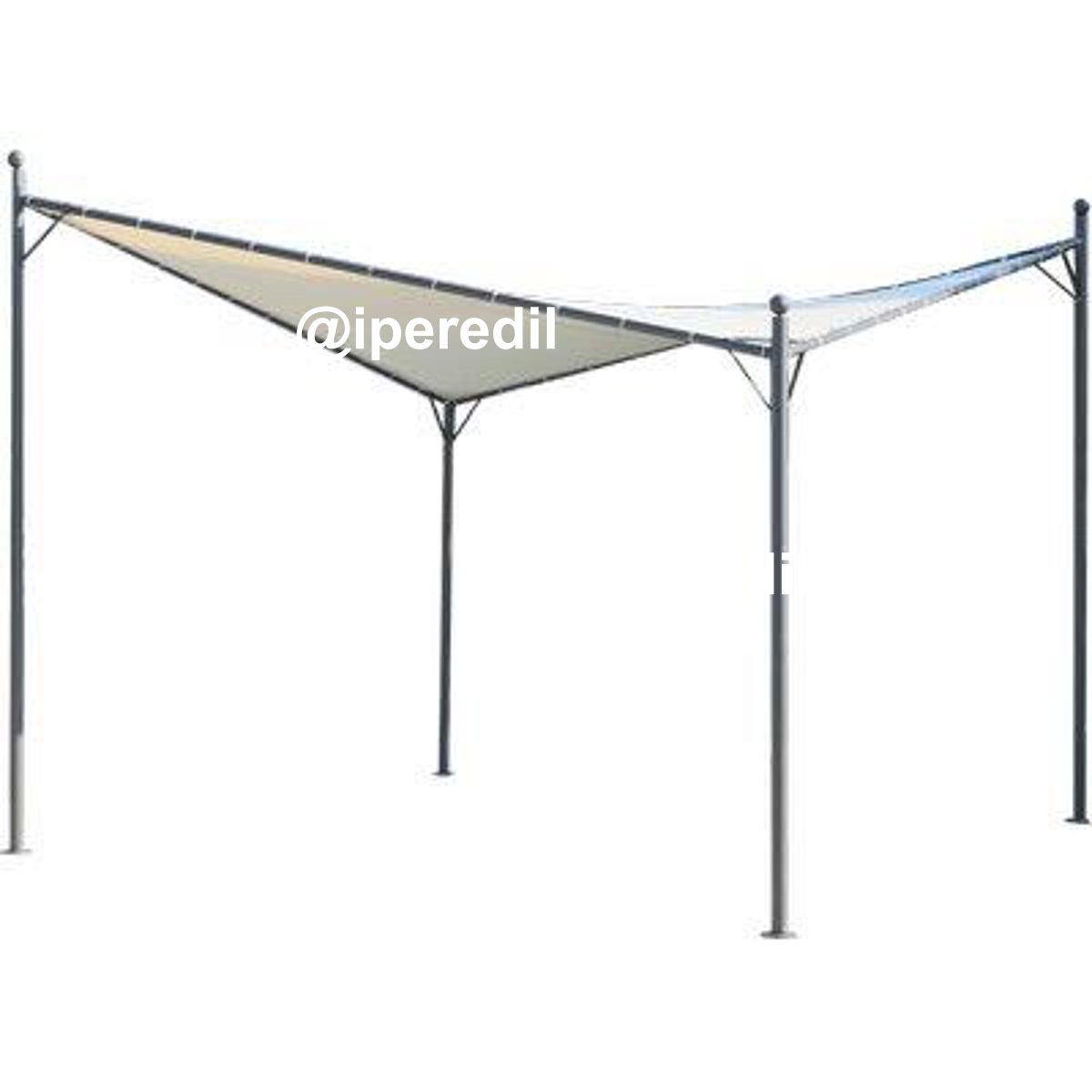 GAZEBO ZANTE DOMUS ACCIAIO/POLY MT 3,5X3,5